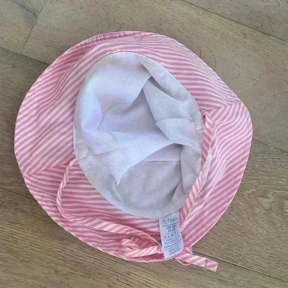 iPlay UPF 50+ sun Hat Pink White 2T-4T - Picture 3 of 4
